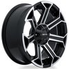 Rtx Alloy Wheel, Peak 18x9 6x135/139.7 ET0 CB87.1 Gloss Black Machined 082920